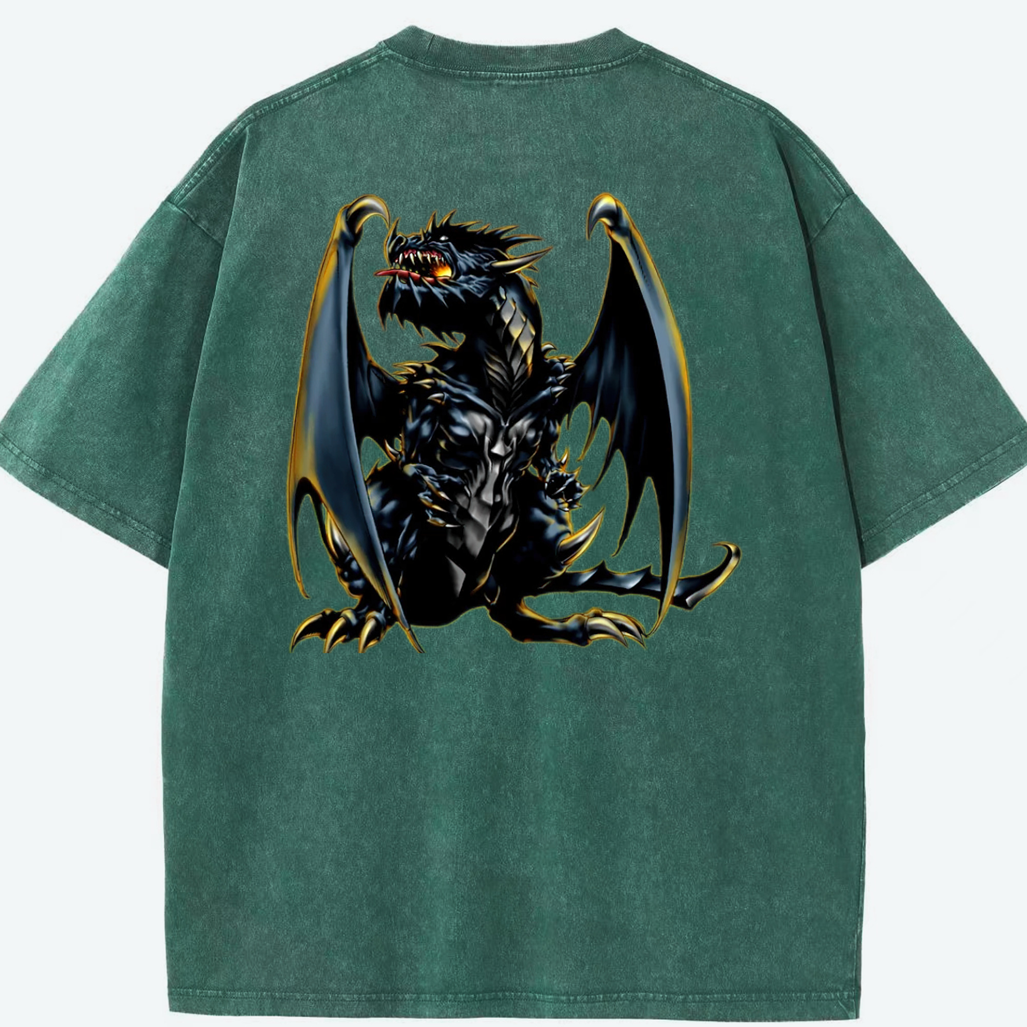 （画像用） 遊☆戯☆王 Yu-Gi-Oh! 綿100% ヴィンテージ風 半袖Tシャツ（背面プリント）